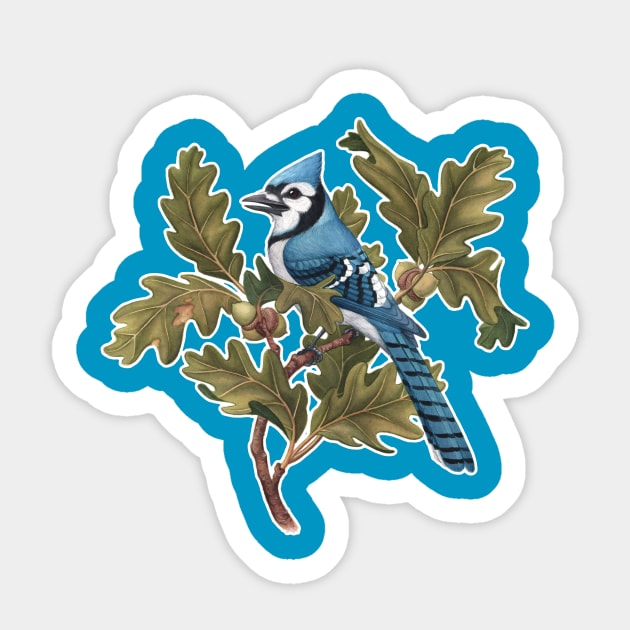 Blue Jay Sticker by JadaFitch